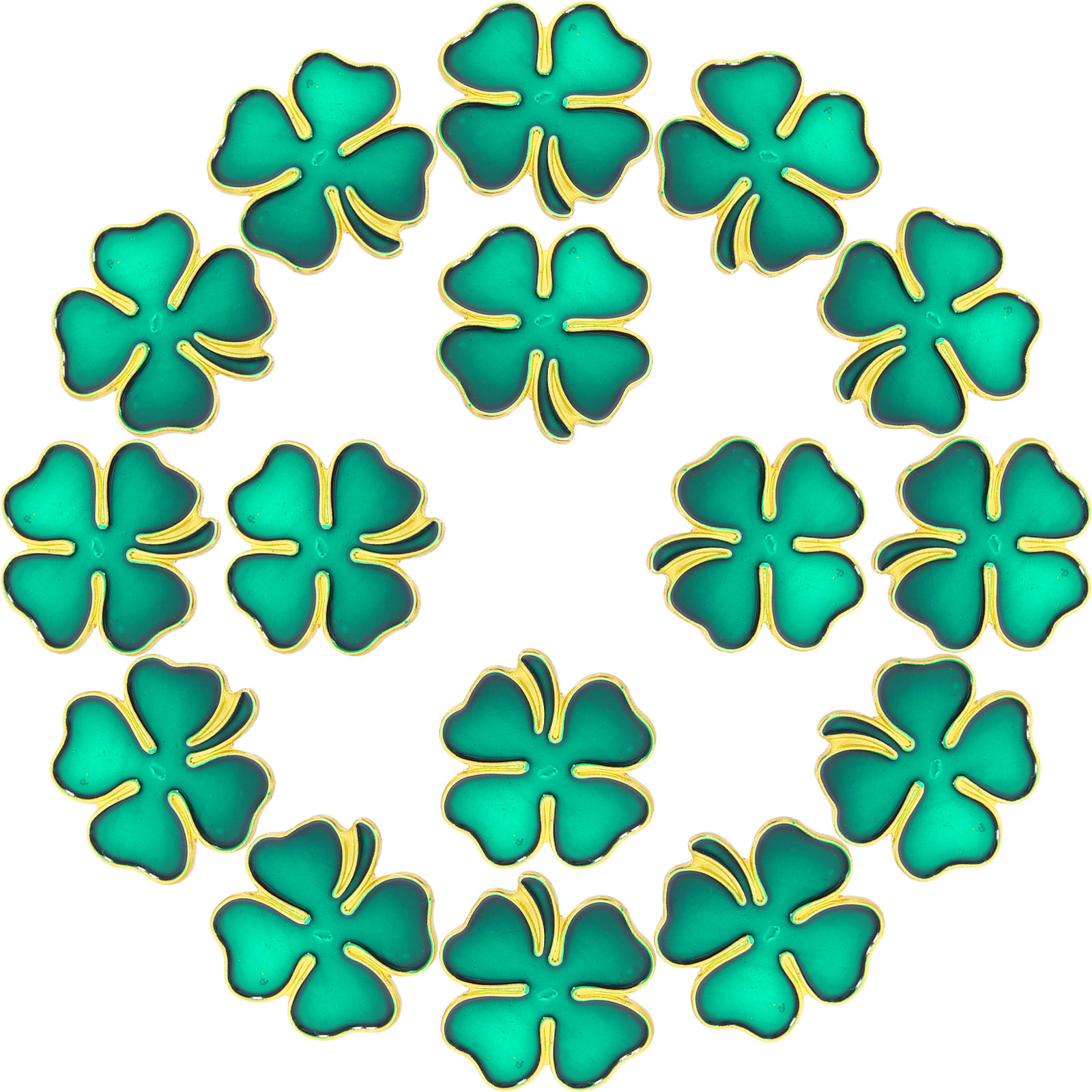 Women'S Formal Wear Cardigan - 20Pcs Shamrock Brooch Pin Lapel Jewelry