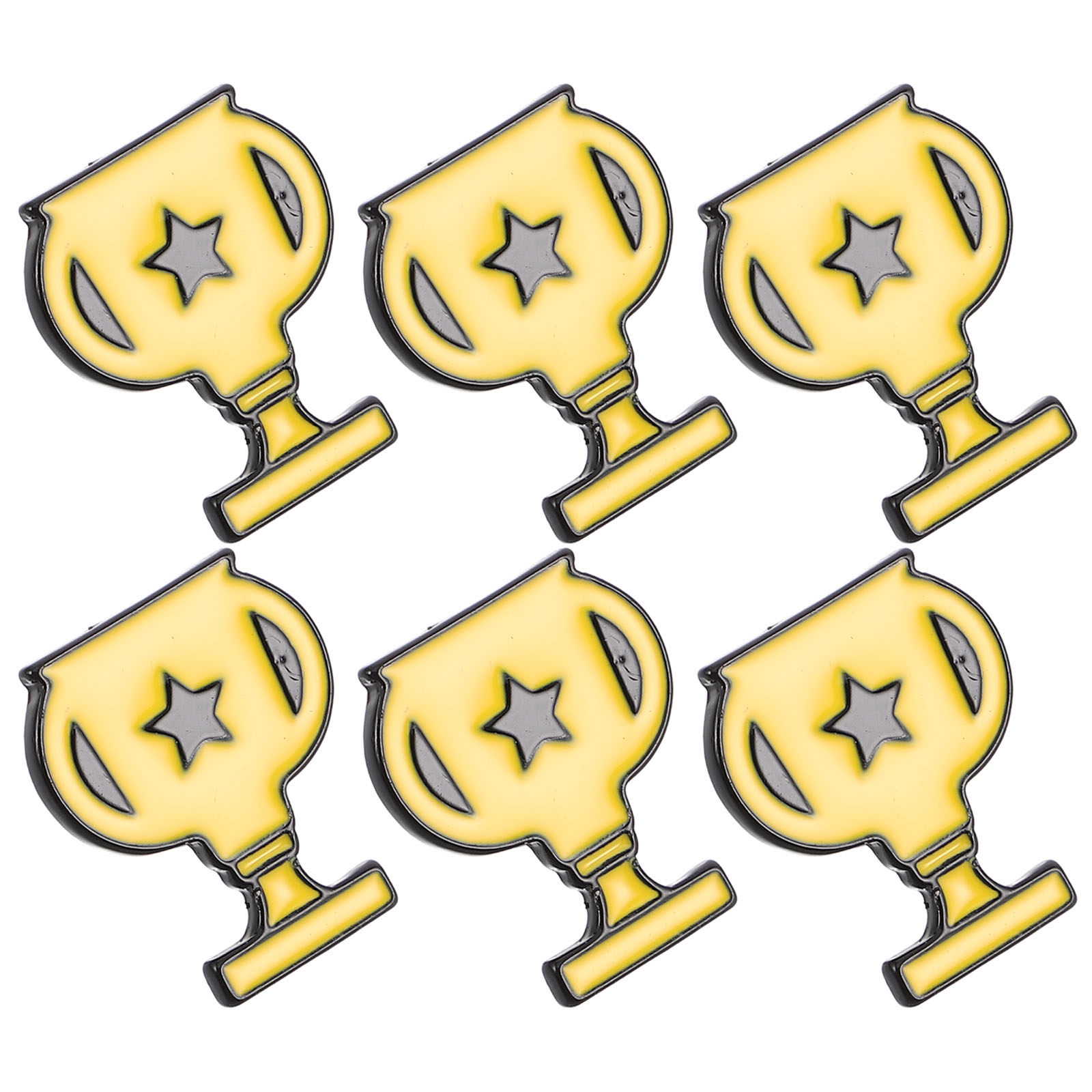 Women'S Formal Wear Cardigan - 6Pcs Trophy Brooch Pins Zinc Alloy