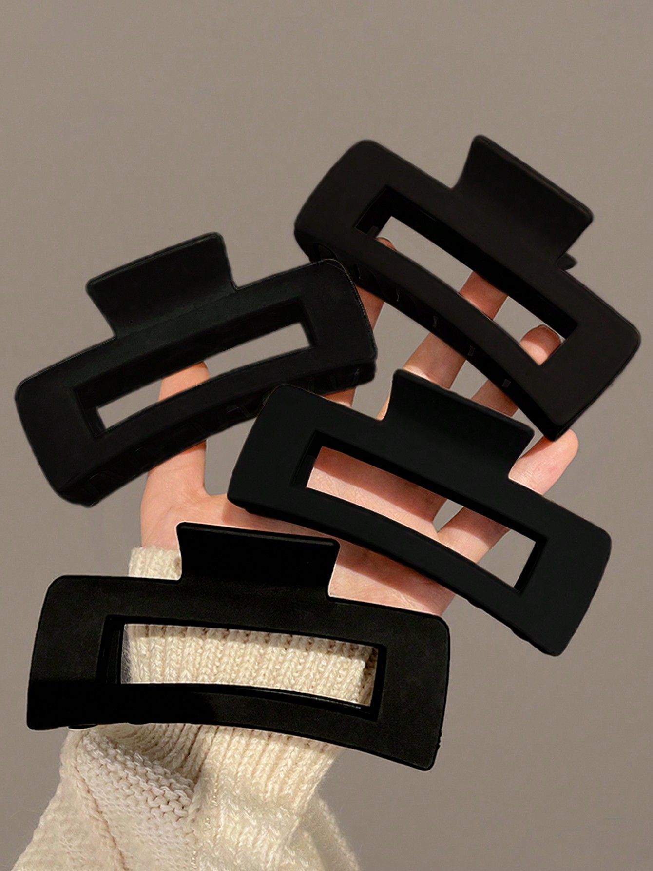 4pcs Women Large Black Square  - đánh giá và giá Large Women'S Formal Wear