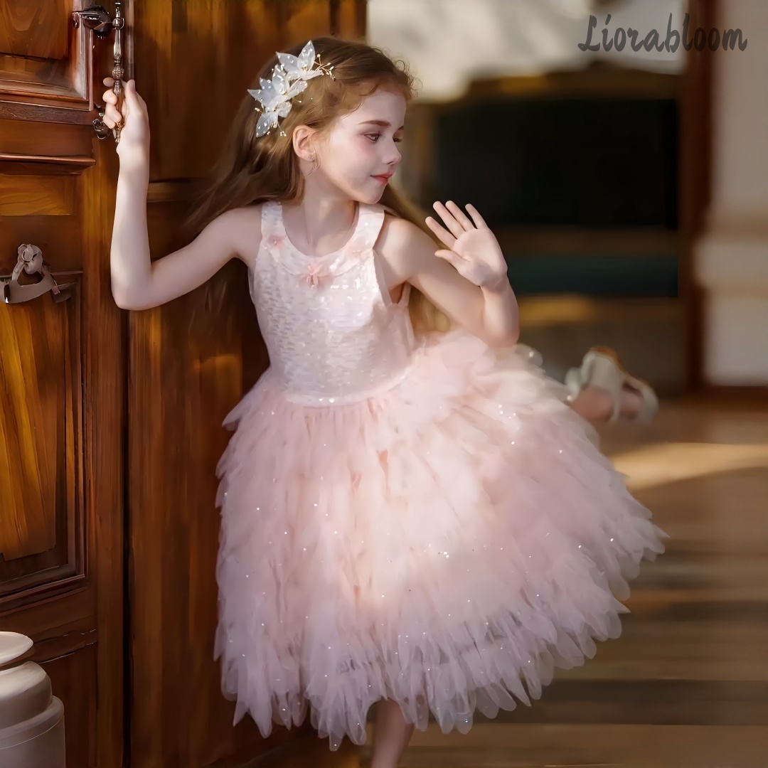 Girls' Pink Halter Dress Flora - đánh giá và giá Formal Attire Woman