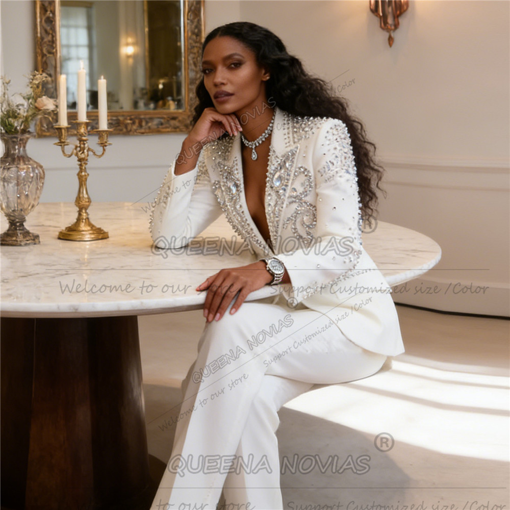 Customized Stones Beaded Suit  - đánh giá và giá Formal Attire Woman