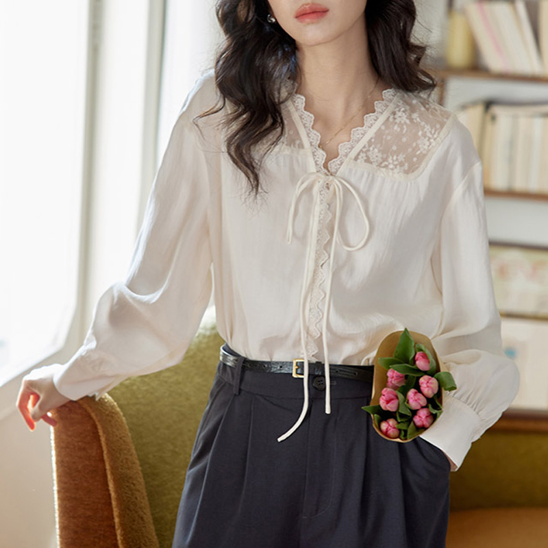 Long Sleeve Shirts Womens Sati - đánh giá và giá Women'S Formal Wear Blouse