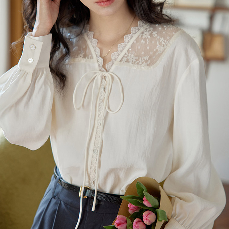 Long Sleeve Shirts Womens Sati - đánh giá và giá Women'S Formal Wear Blouse