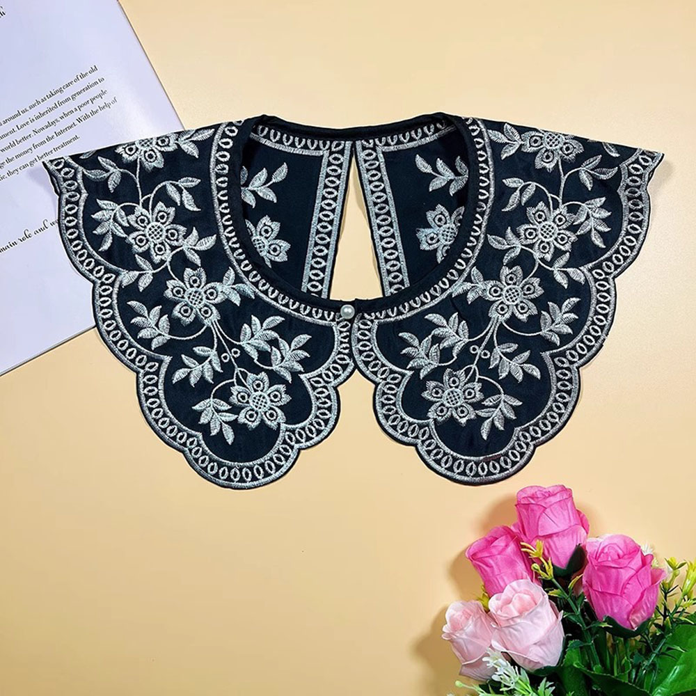 Women Lace Collar Cotton Fake  - đánh giá và giá Women'S Formal Wear Blouse