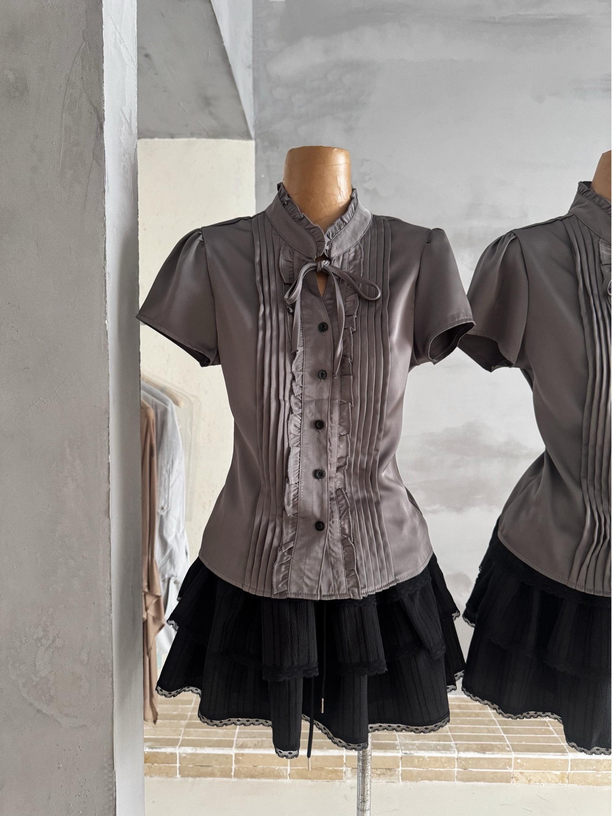 Elegant Short Sleeve Blouse An - đánh giá và giá Women'S Formal Wear Blouse