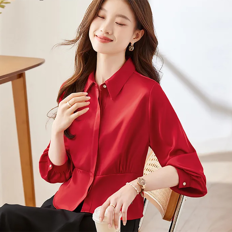 Long Sleeve Shirts Womens Cott - đánh giá và giá Women'S Formal Wear Blouse