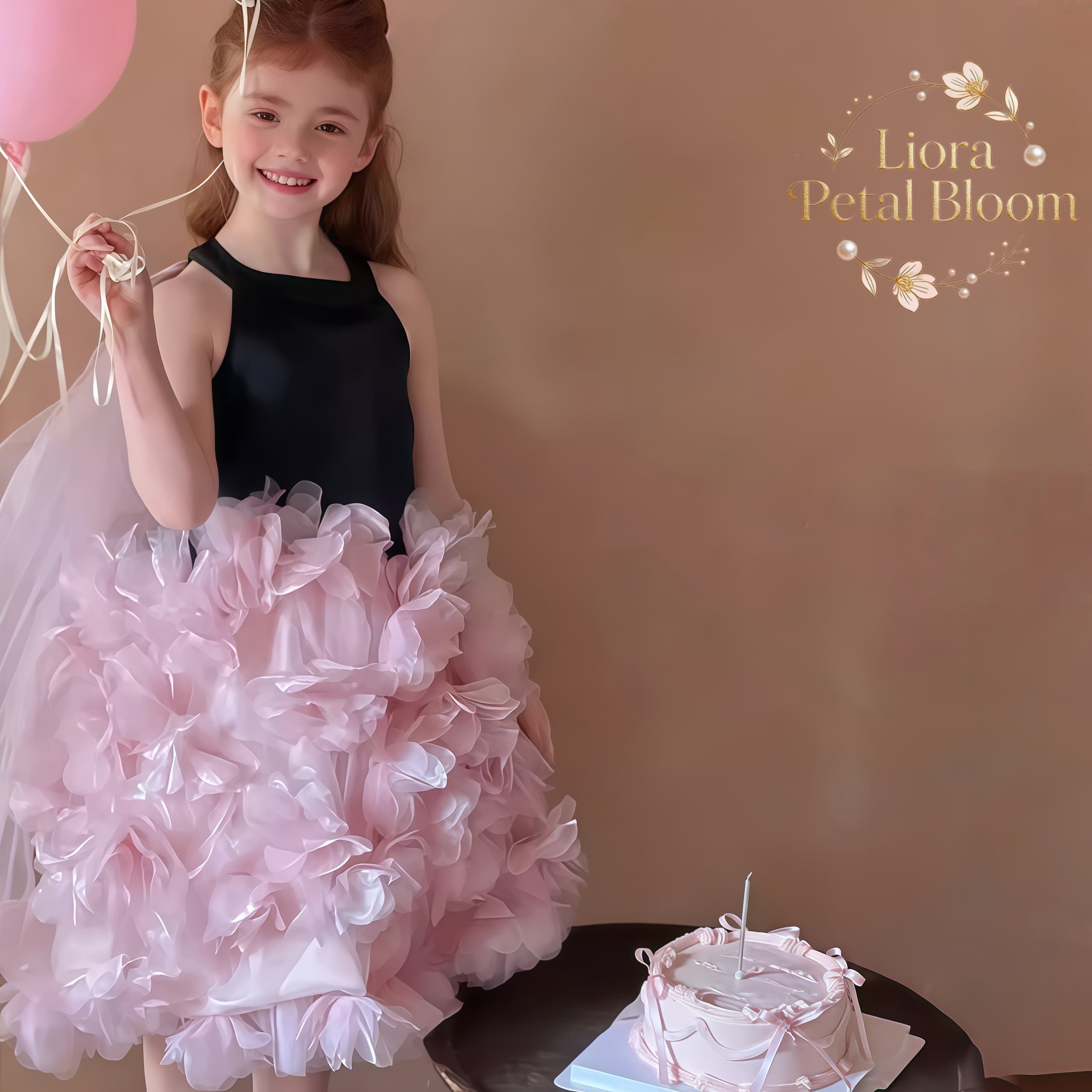 Girls' Black Floral Tulle Dres - đánh giá và giá Formal Attire Woman