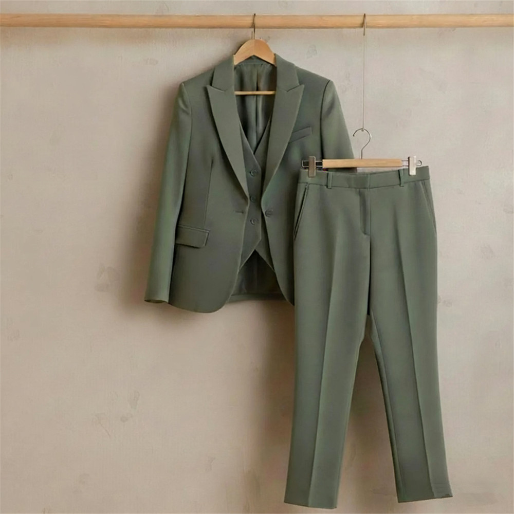 New Sage Green Women's Suit 3  - đánh giá và giá Women Formal Wear Vest