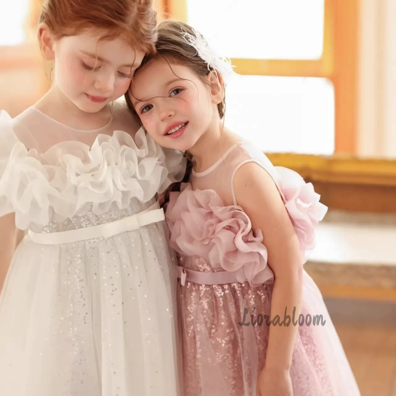 Girls' Pink Wavy Tulle Formal  - đánh giá và giá Formal Attire Woman