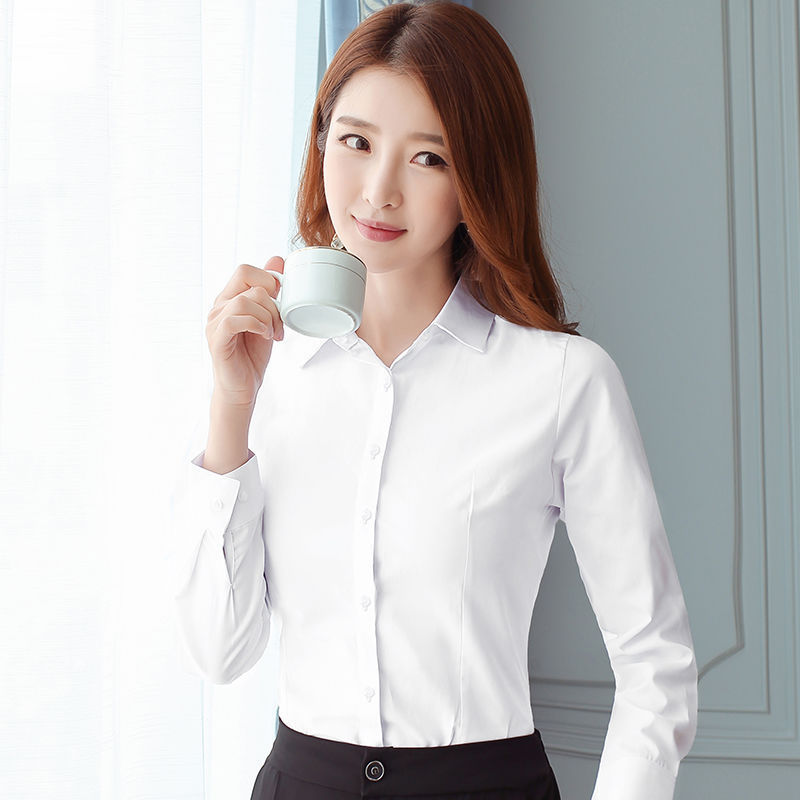 Korean Slim Black White Blouse - đánh giá và giá Women'S Formal Wear Blouse