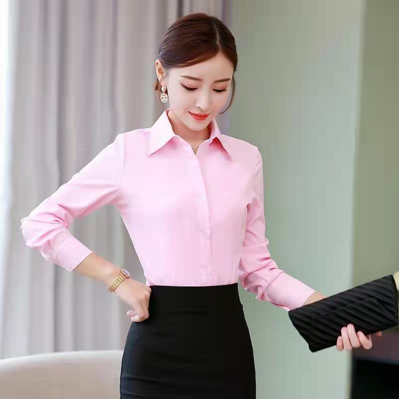 Korean Slim Black White Blouse - đánh giá và giá Women'S Formal Wear Blouse