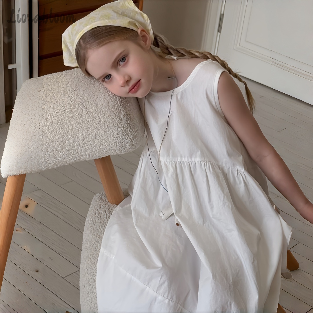 Girls' White Dress Simple Maxi - đánh giá và giá Formal Attire Woman