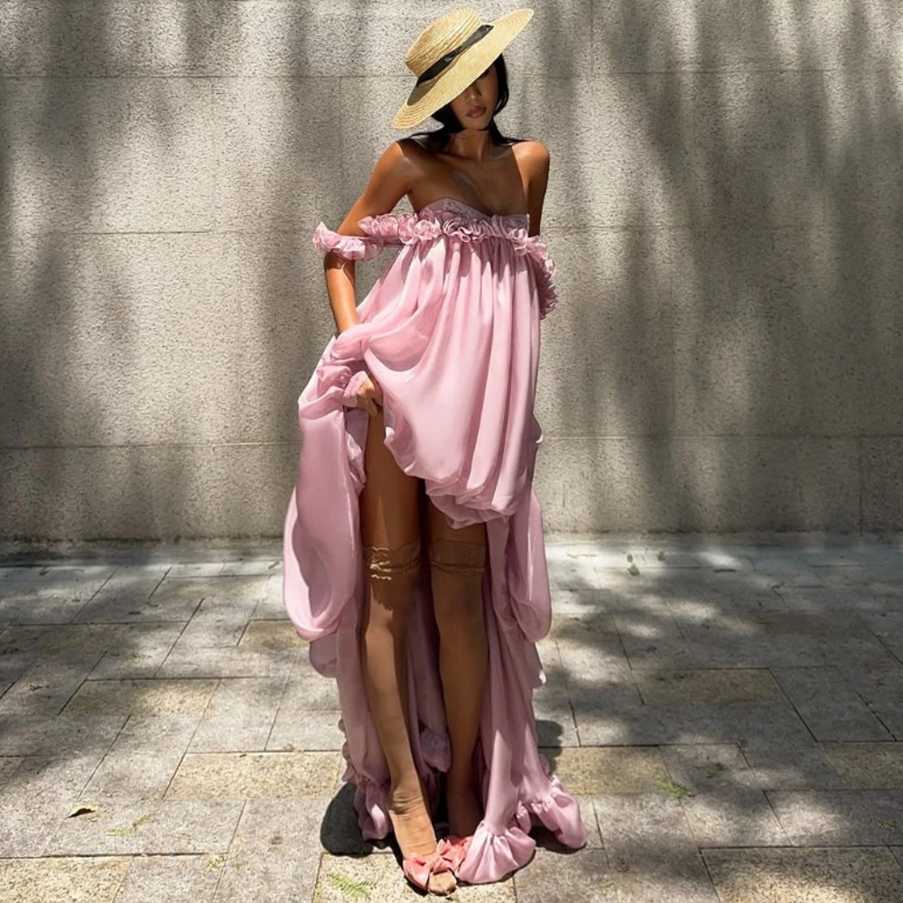 High Low Pink Summer Holiday D - đánh giá và giá Women Formal Wear Photoshoot