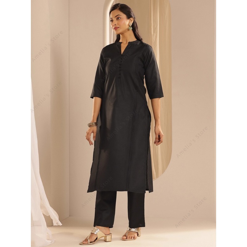 Women's Black Jacquard Kurta P - đánh giá và giá Women'S Formal Wear Blouse