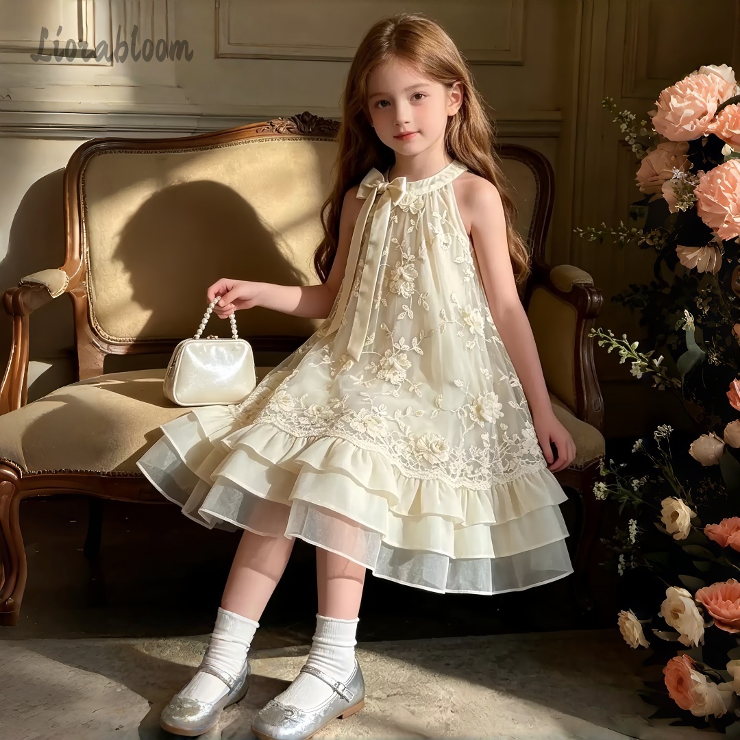 Girls Champagne Lace Tulle Dre - đánh giá và giá Formal Attire Woman