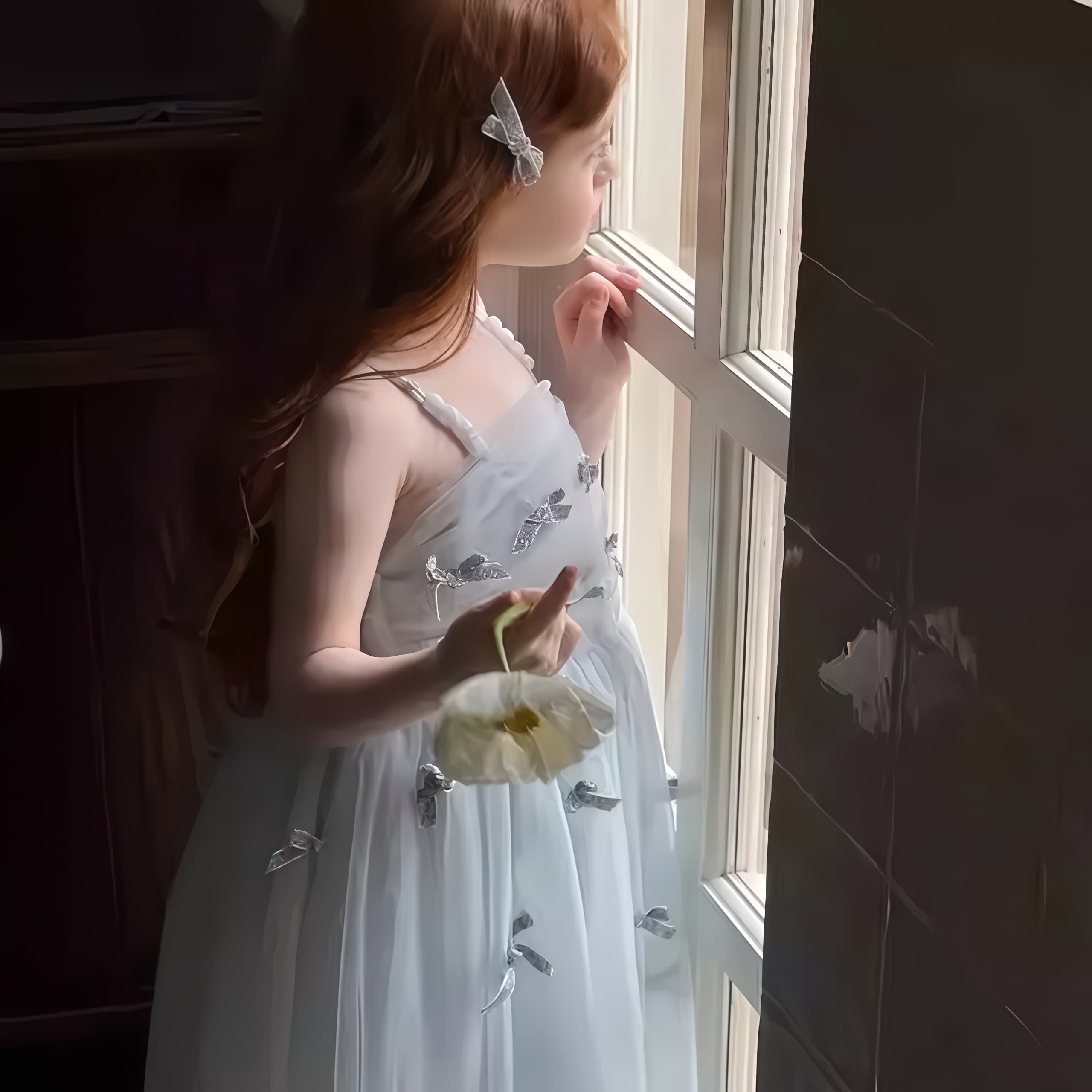 Girls' Blue Bow-Accent Dress G - đánh giá và giá Formal Attire Woman